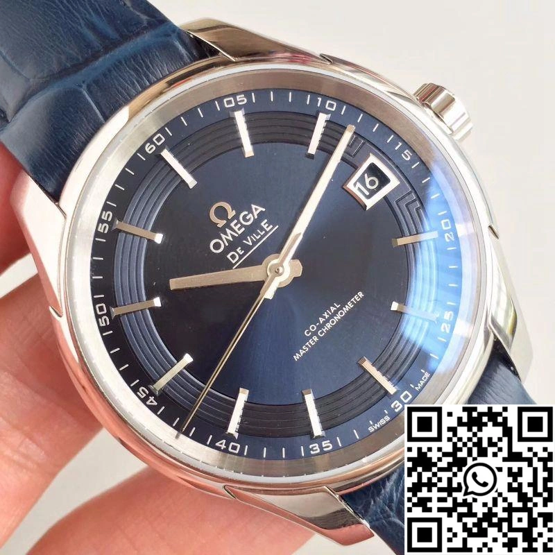 Comfortable Omega De Ville Hour Vision Co-Axial 41MM 431.33.41.21.03.001 3S Factory Blue Dial 322