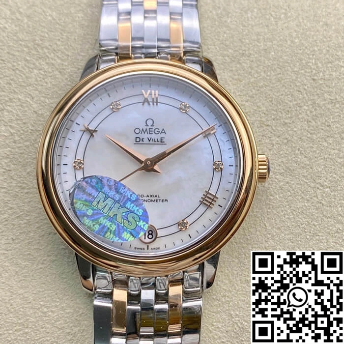 Minimalist Omega De Ville MKS Factory Rose Gold Bezel 312