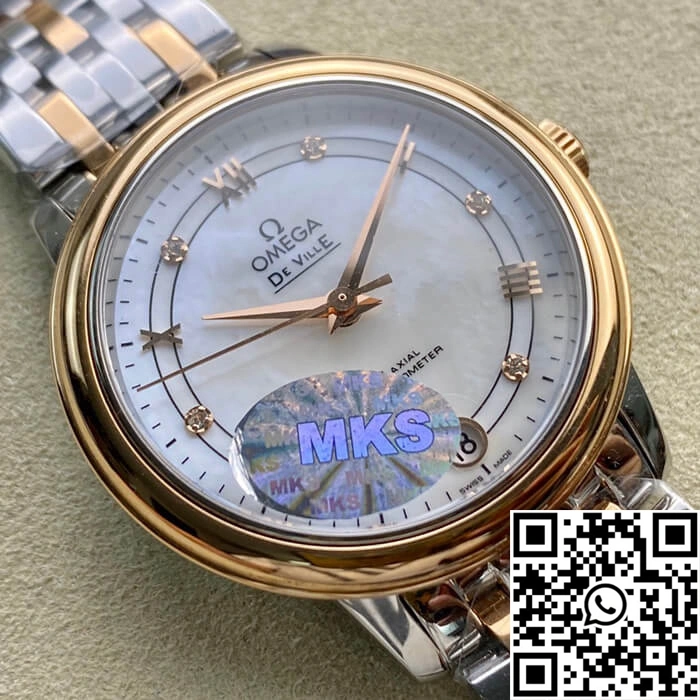 Minimalist Omega De Ville MKS Factory Rose Gold Bezel 312