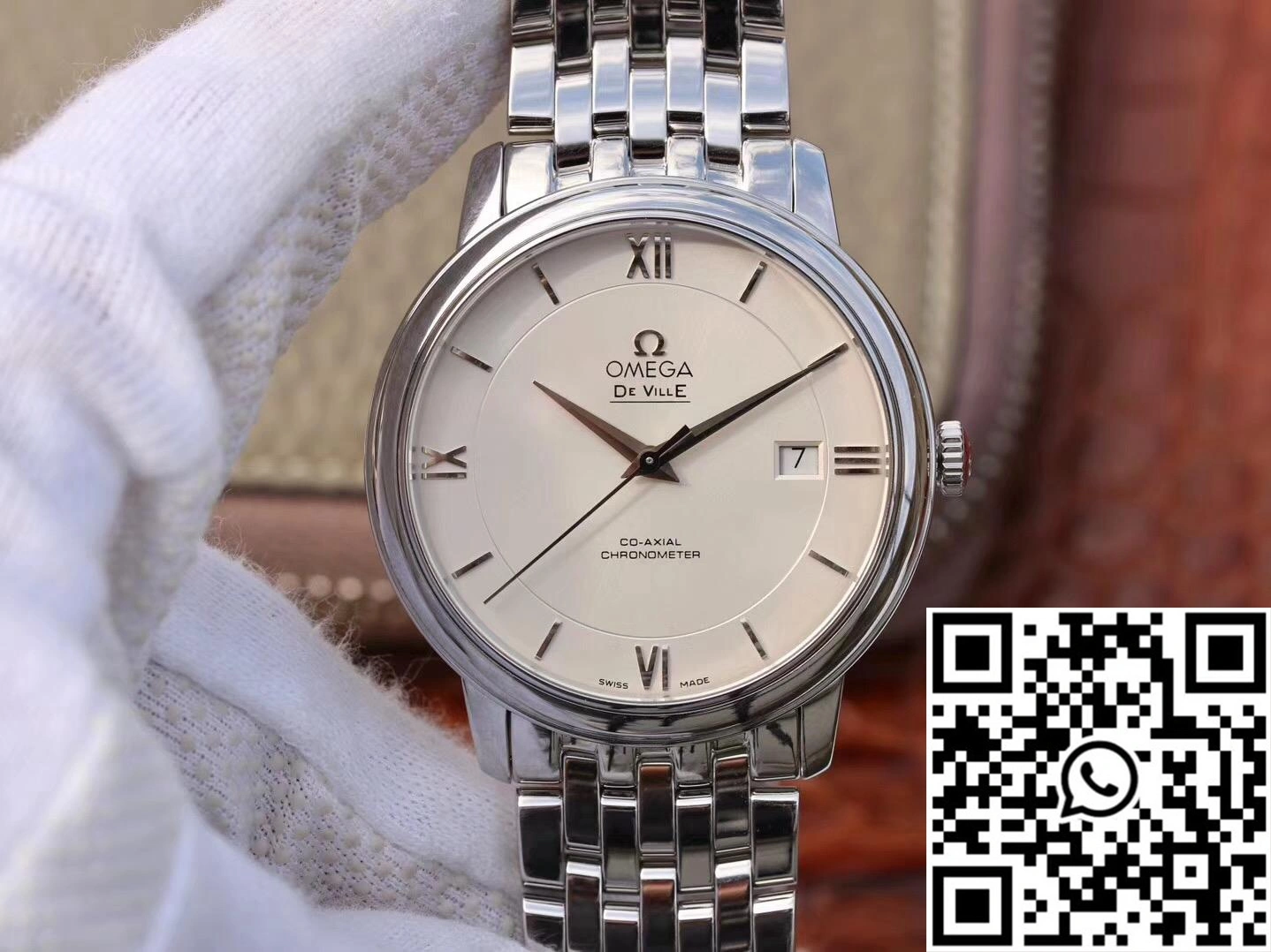 FashionForward Omega De Ville Prestige 424.10.40.20.02.003 MKS Factory White Dial 328