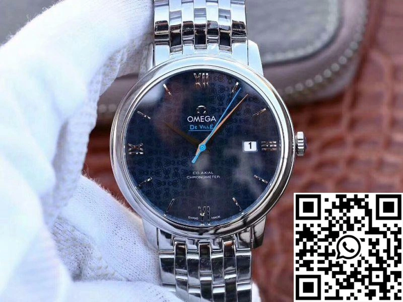 Trendy Omega De Ville Prestige 424.10.40.20.03.003 Blue Dial 309