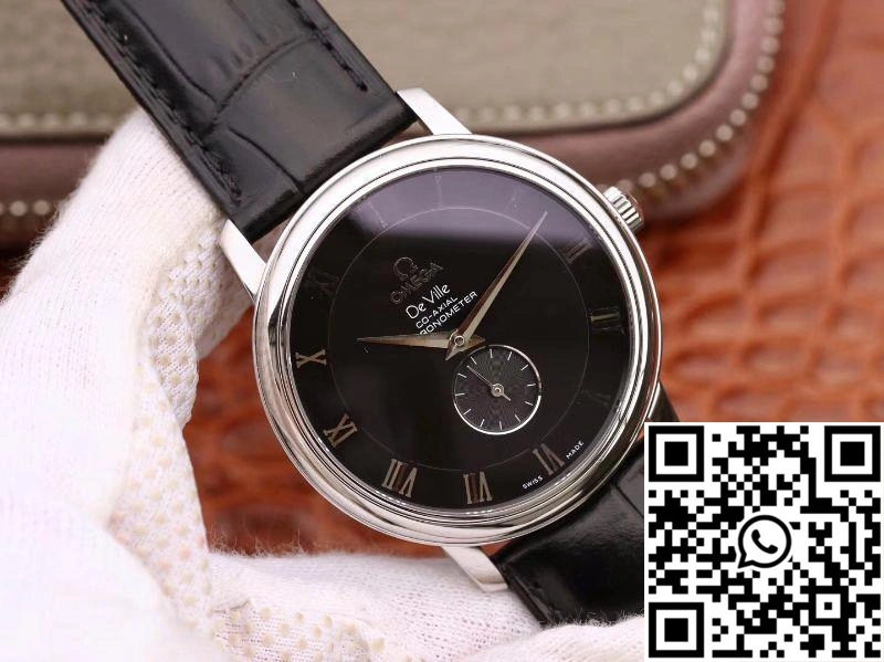 Attractive Omega De Ville Prestige Co-Axial Small Seconds 4813.40.01 Black Dial 305