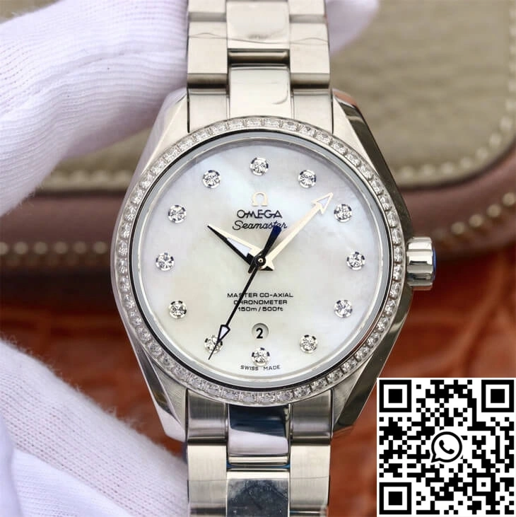 Stylish Omega Seamaster 231.15.34.20.55.002 Aqua Terra 150M 3S Factory White Dial 341