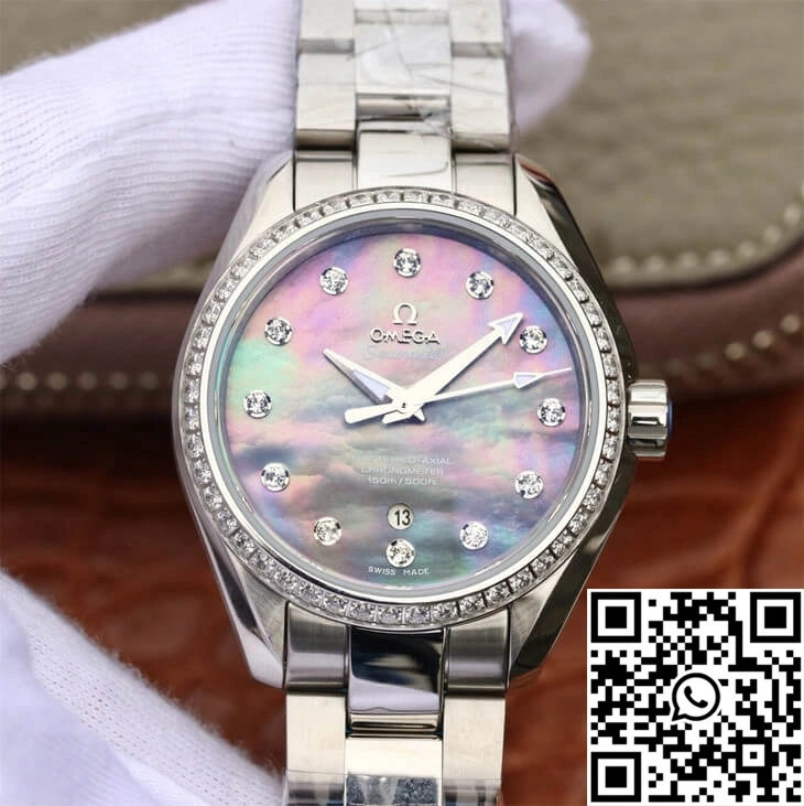 UrbanStyle Omega Seamaster 231.15.34.20.57.001 Aqua Terra 150M 3S Factory Mother-Of-Pearl Dial 351