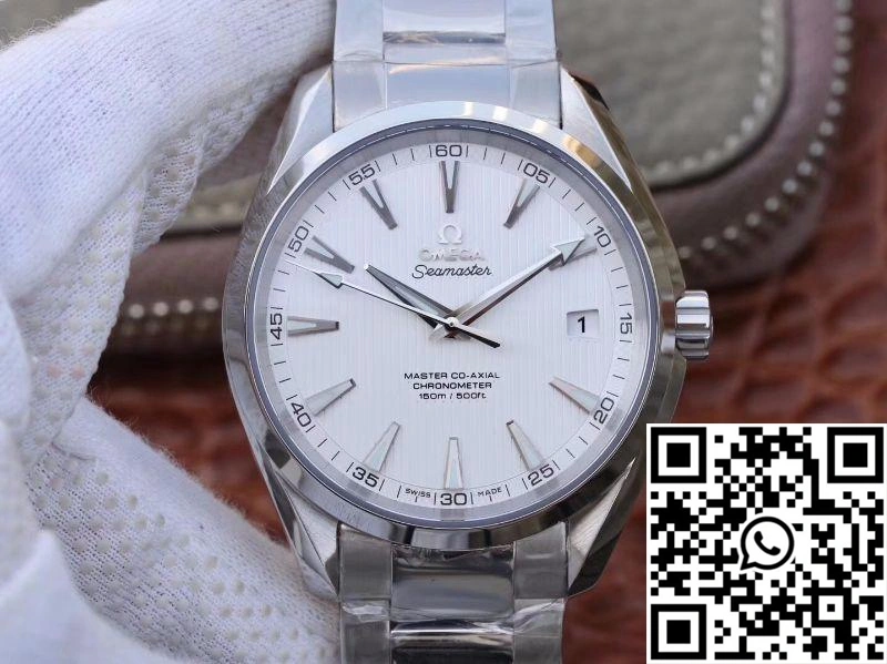 Omega Seamaster Aqua Terra 150M Master Co-Axial 231.10.42.21.02.003 VS Factory White Dial WaterResistant 346