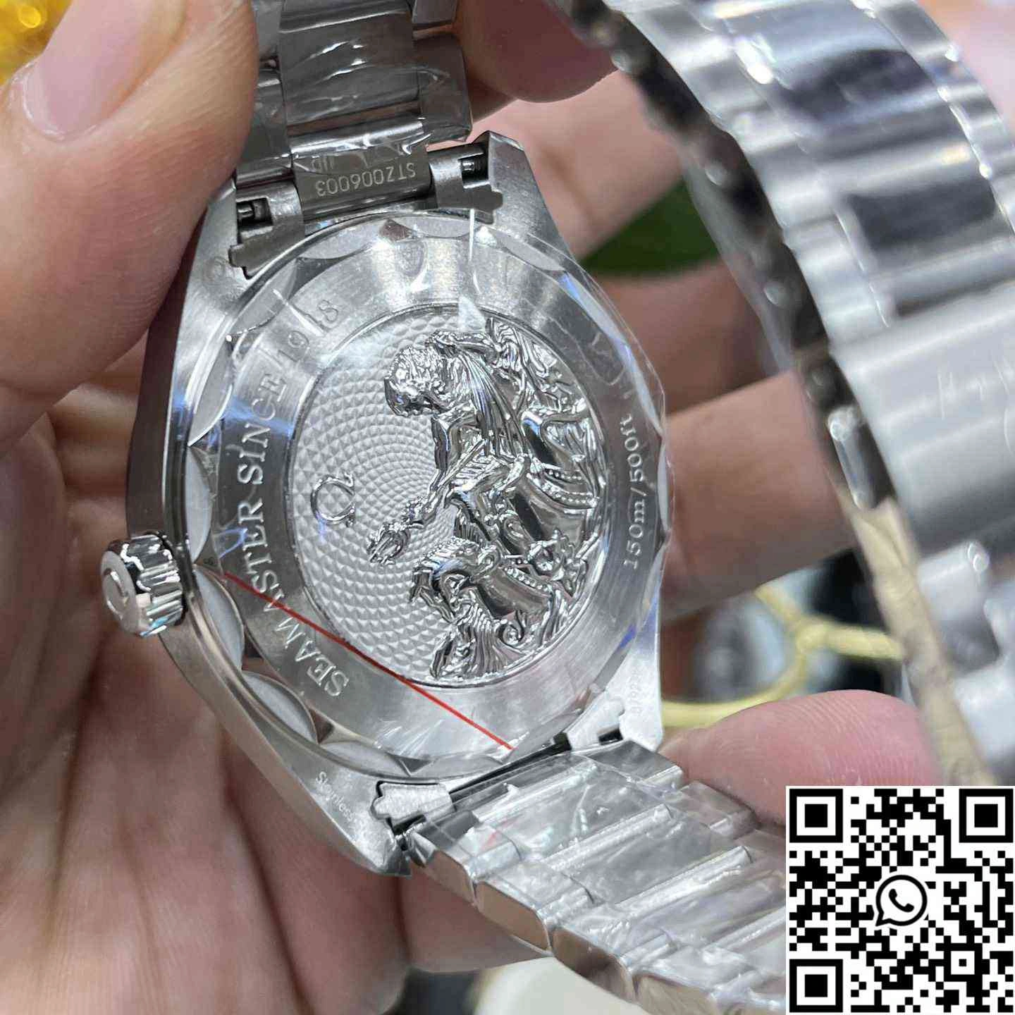 WaterResistant Omega Seamaster Aqua Terra GMT Worldtimer 220.10.43.22.03.001 VS Factory Light Blue Dial 370