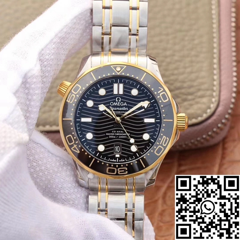 Neat Omega Seamaster Diver 300M 210.20.42.20.01.002 VS Factory Black Dial 395