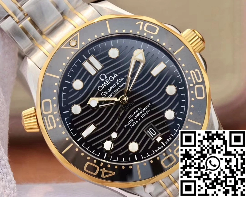 Neat Omega Seamaster Diver 300M 210.20.42.20.01.002 VS Factory Black Dial 395