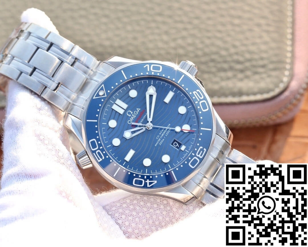 Omega Seamaster Diver 300M 210.30.42.20.03.001 VS Factory Blue Bezel Efficient 386