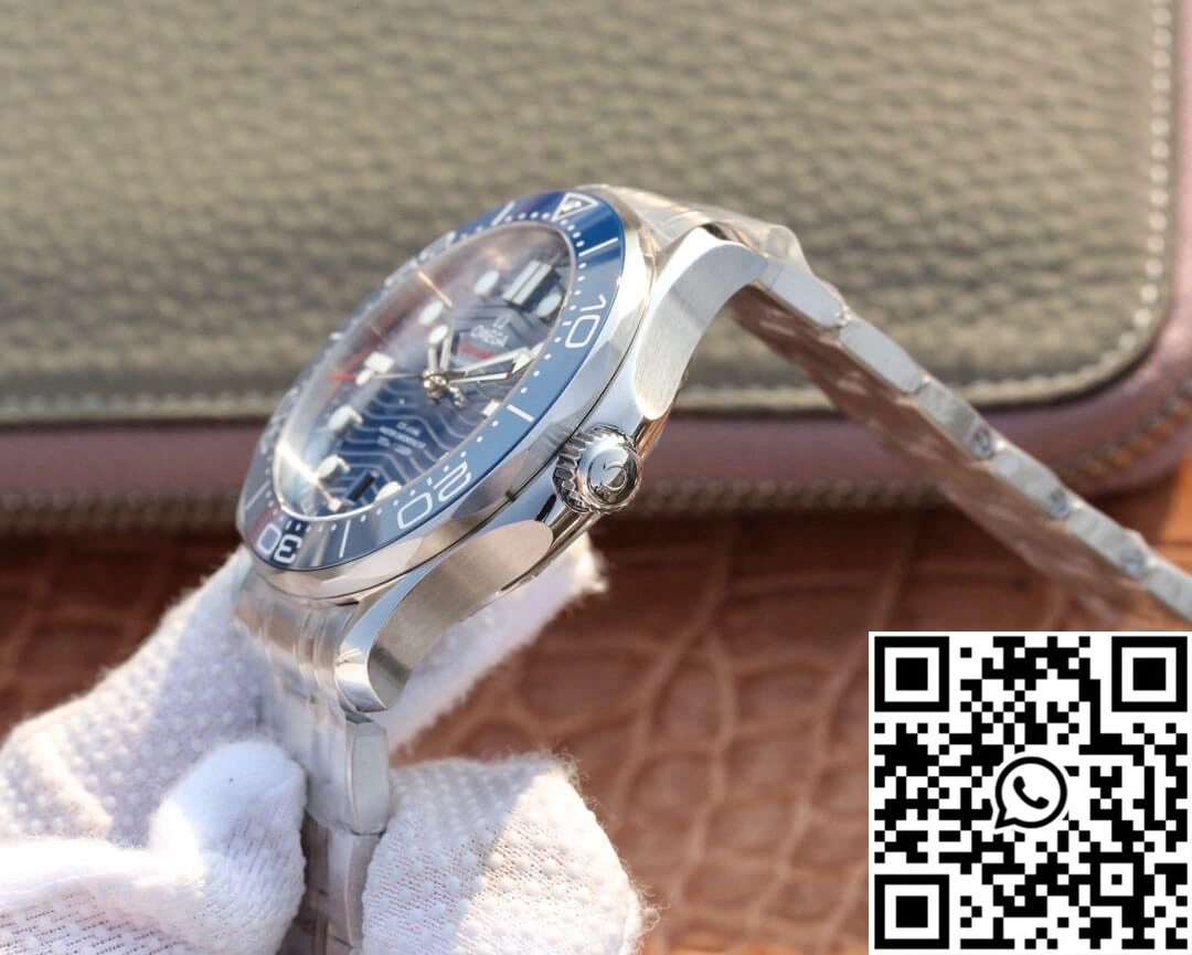 Omega Seamaster Diver 300M 210.30.42.20.03.001 VS Factory Blue Bezel Efficient 386