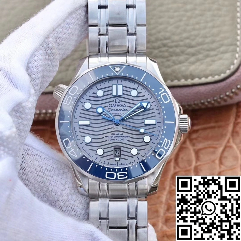 Omega Seamaster Diver 300M 210.30.42.20.06.001 VS Factory Gray Dial Flexible 379