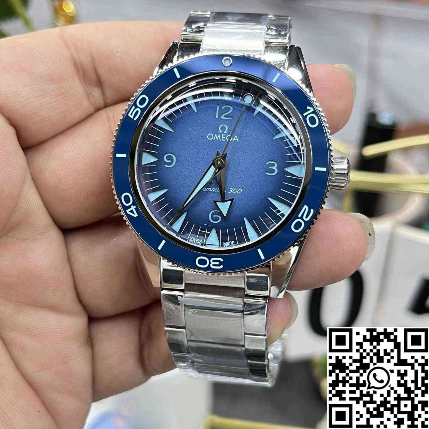 Omega Seamaster Diver 300M 75th Anniversary Summer Blue VS Factory Blue Bezel Upgraded 391