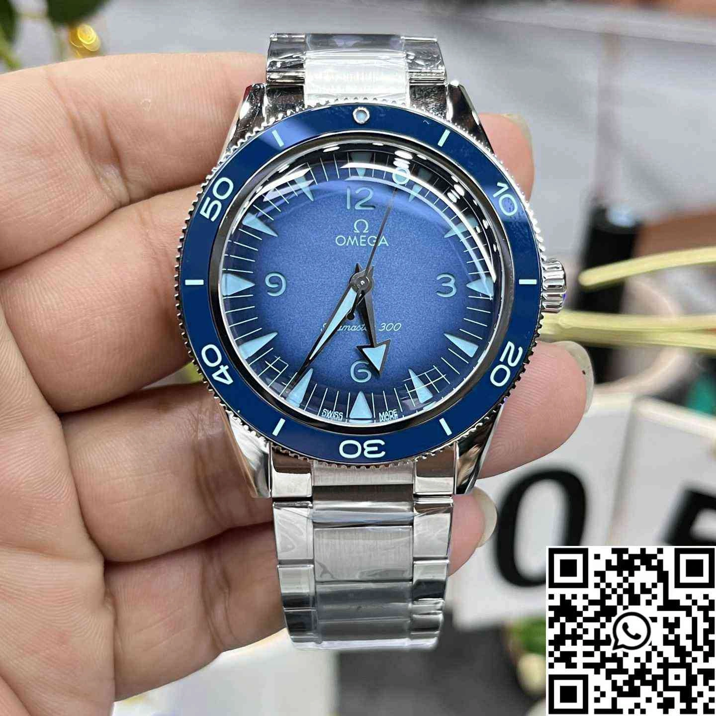 Omega Seamaster Diver 300M 75th Anniversary Summer Blue VS Factory Blue Bezel Upgraded 391