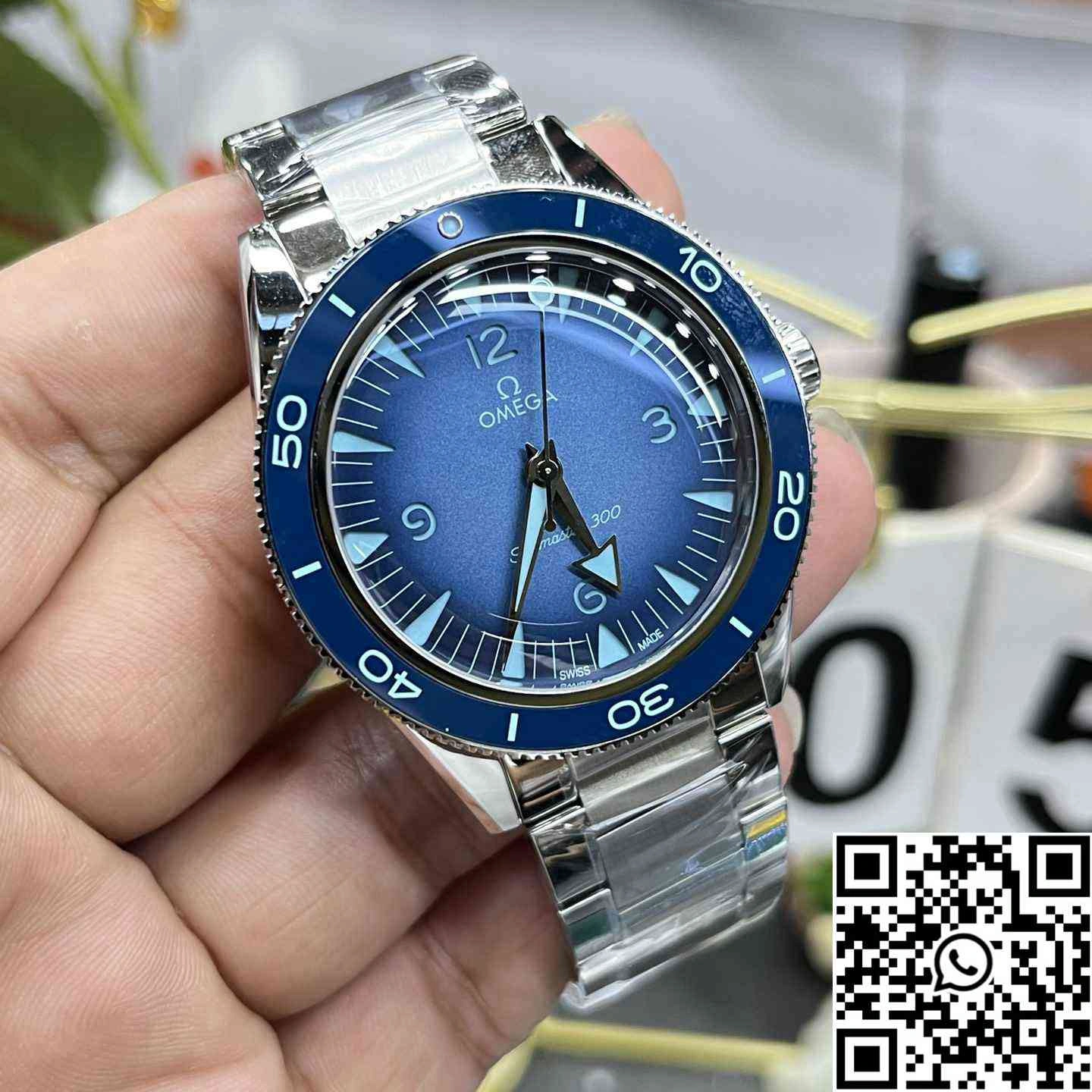 Omega Seamaster Diver 300M 75th Anniversary Summer Blue VS Factory Blue Bezel Upgraded 391