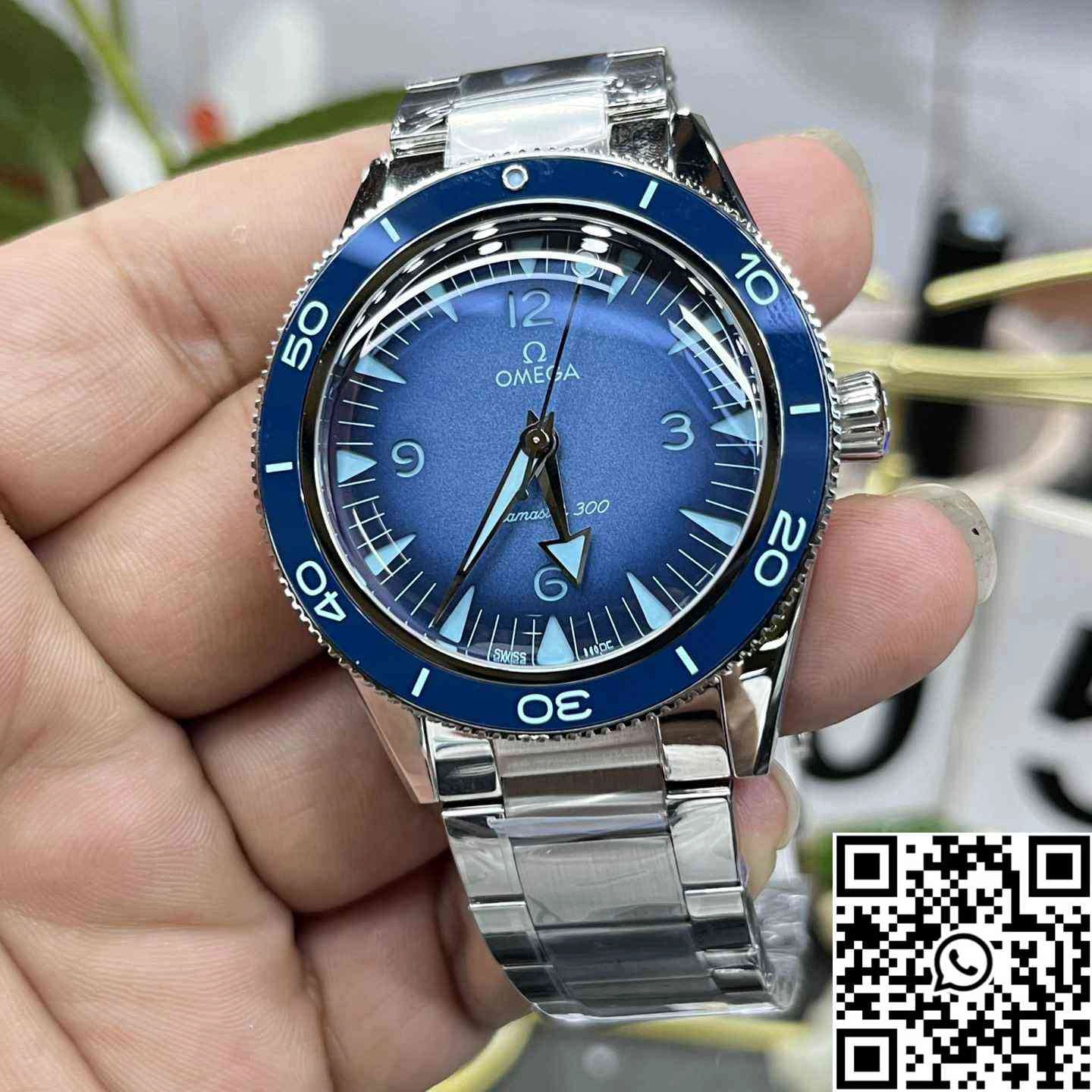 Omega Seamaster Diver 300M 75th Anniversary Summer Blue VS Factory Blue Bezel Upgraded 391