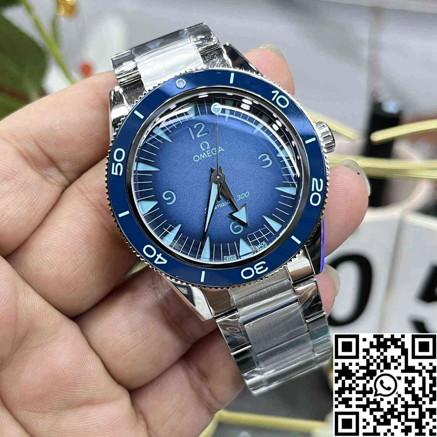 Omega Seamaster Diver 300M 75th Anniversary Summer Blue VS Factory Blue Bezel Upgraded 391