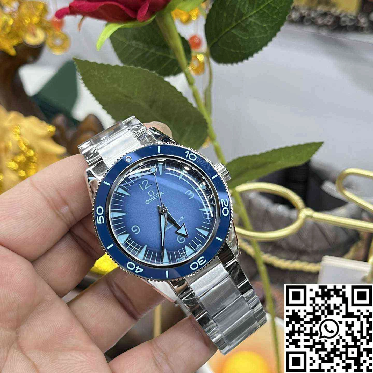 Omega Seamaster Diver 300M 75th Anniversary Summer Blue VS Factory Blue Bezel Upgraded 391