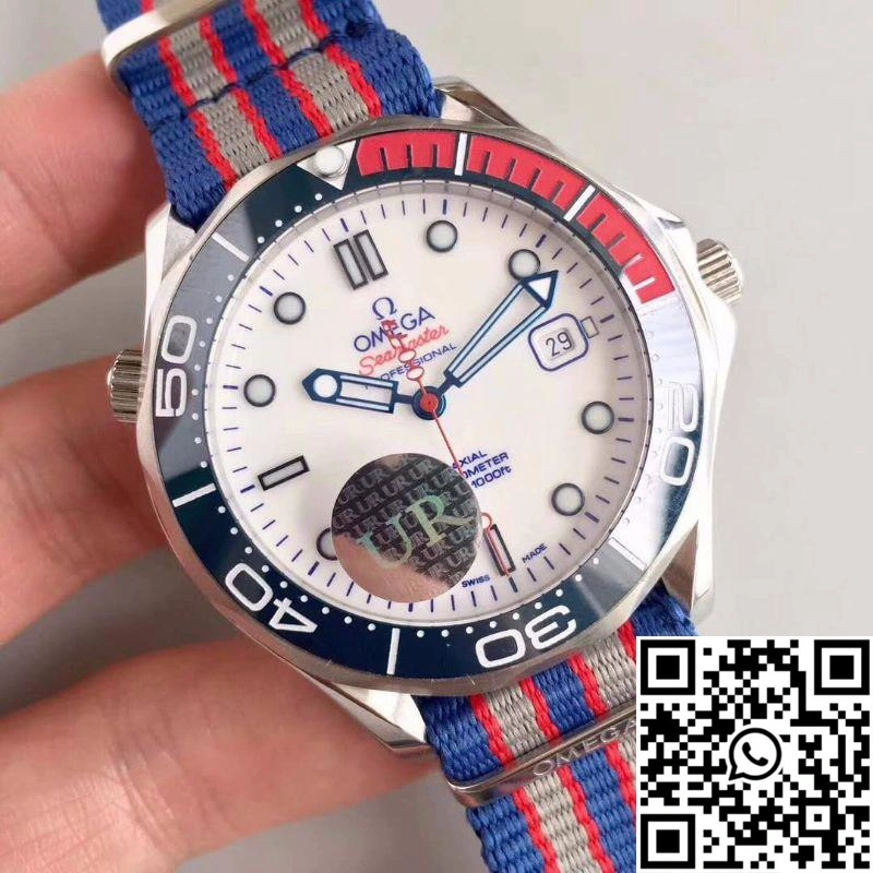 SportInspired Omega Seamaster Diver 300M Co-Axial 41MM Commander 007 212.32.41.20.04.001 UR Factory White Dial 410