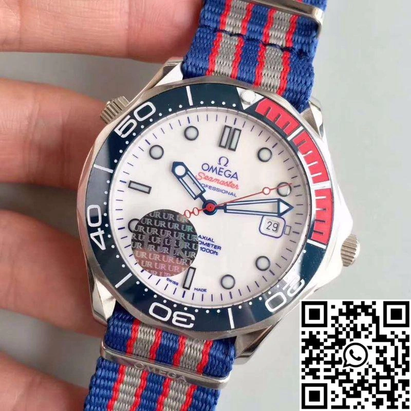 SportInspired Omega Seamaster Diver 300M Co-Axial 41MM Commander 007 212.32.41.20.04.001 UR Factory White Dial 410