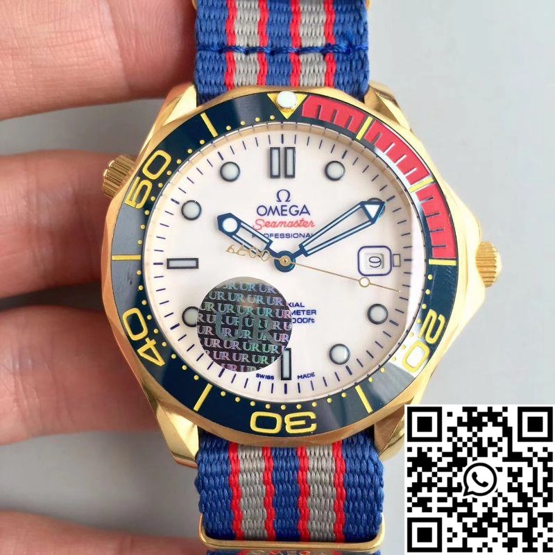 Omega Seamaster Diver 300M Co-Axial 41MM Commander 007 212.62.41.20.04.001 White Dial WeatherProof 425