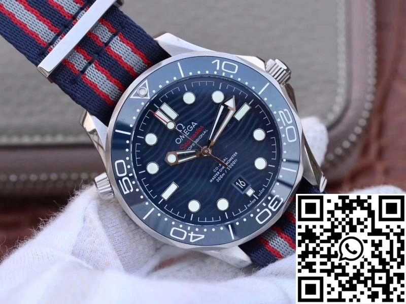 Lightweight Omega Seamaster Diver 300m 210.30.42.20.03.001 Blue Wave Dial VS Factory 406