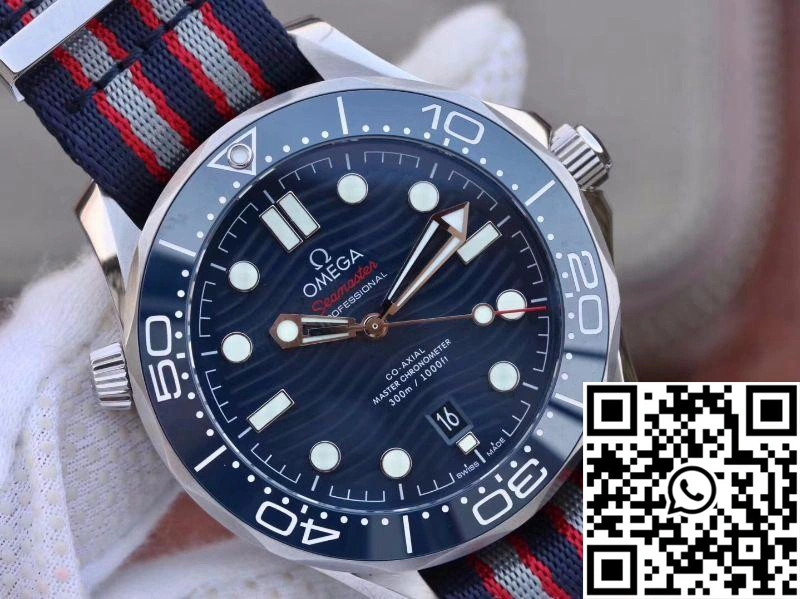 Lightweight Omega Seamaster Diver 300m 210.30.42.20.03.001 Blue Wave Dial VS Factory 406