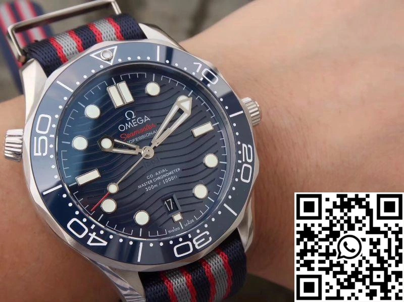 Lightweight Omega Seamaster Diver 300m 210.30.42.20.03.001 Blue Wave Dial VS Factory 406