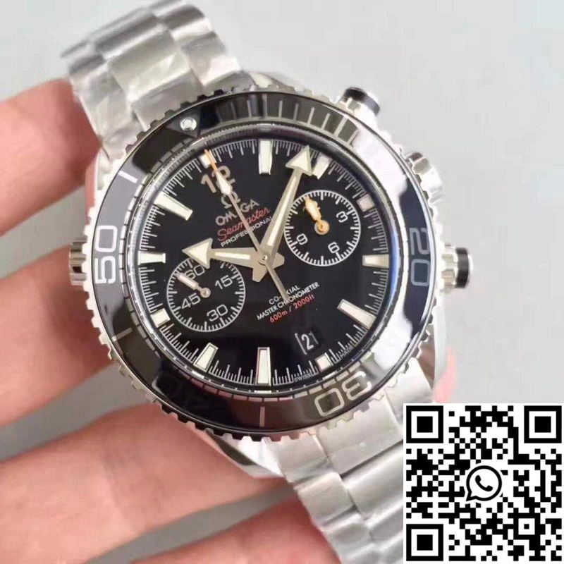 Resilient Omega Seamaster Planet Ocean 600M Chronograph 215.30.46.51.01.001 OM Factory V2 Black Dial 442
