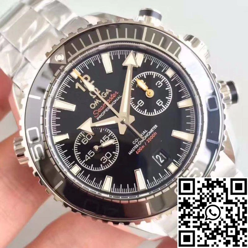 Resilient Omega Seamaster Planet Ocean 600M Chronograph 215.30.46.51.01.001 OM Factory V2 Black Dial 442