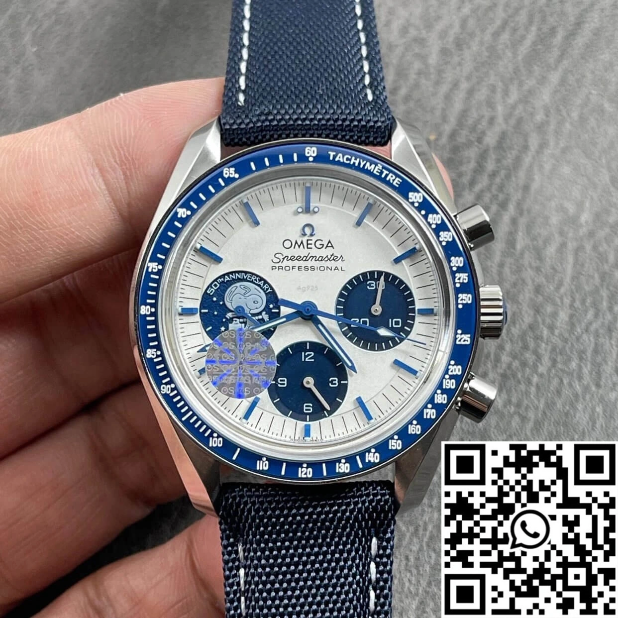Omega Speedmaster 310.32.42.50.02.001 OS Factory Blue Ceramic Bezel Cozy 447