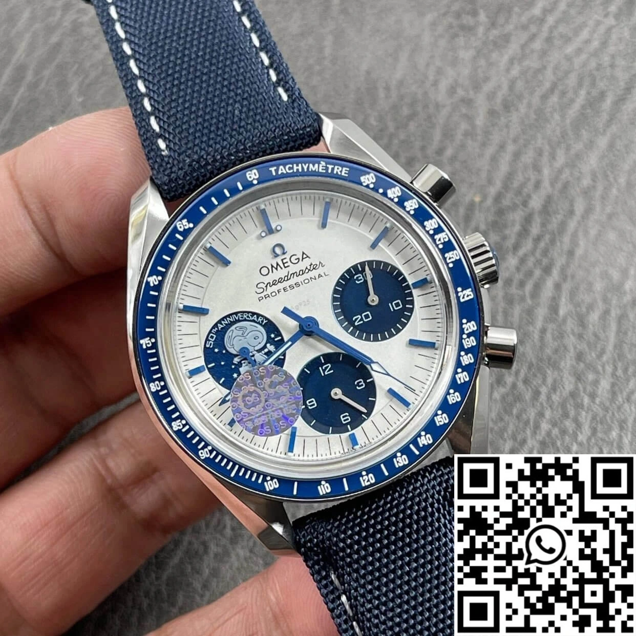 Omega Speedmaster 310.32.42.50.02.001 OS Factory Blue Ceramic Bezel Cozy 447