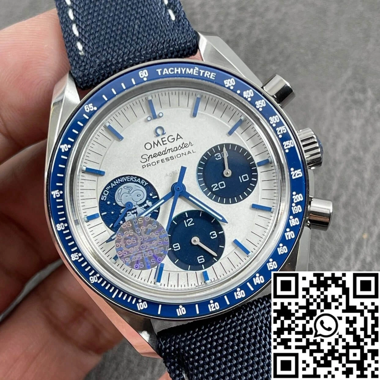 Omega Speedmaster 310.32.42.50.02.001 OS Factory Blue Ceramic Bezel Cozy 447