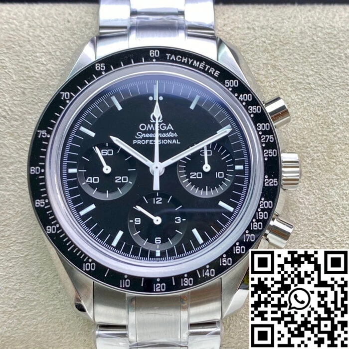 Omega Speedmaster 311.30.42.30.01.005 OM Factory Black Dial Minimalist 458