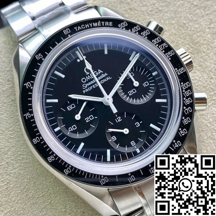 Omega Speedmaster 311.30.42.30.01.005 OM Factory Black Dial Minimalist 458