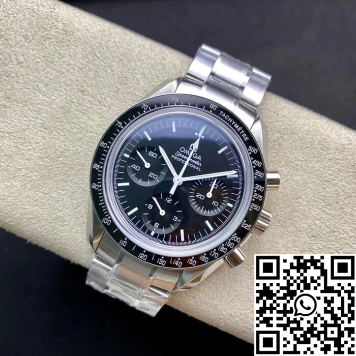 Omega Speedmaster 311.30.42.30.01.005 OM Factory Black Dial Minimalist 458