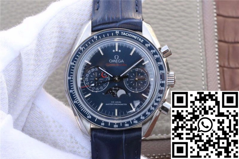 Stylish Omega Speedmaster 44.25MM 304.33.44.52.03.001 BF Factory Blue Dial 457