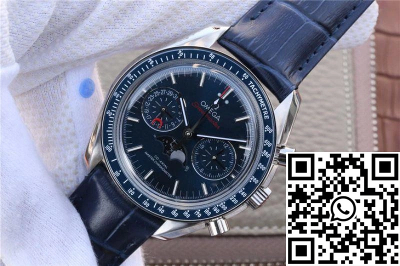 Stylish Omega Speedmaster 44.25MM 304.33.44.52.03.001 BF Factory Blue Dial 457