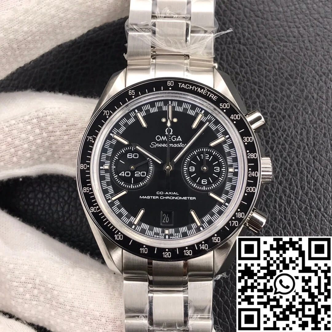 Elegant Omega Speedmaster Racing Chronograph 329.30.44.51.01.001 OM Factory Black Dial 451