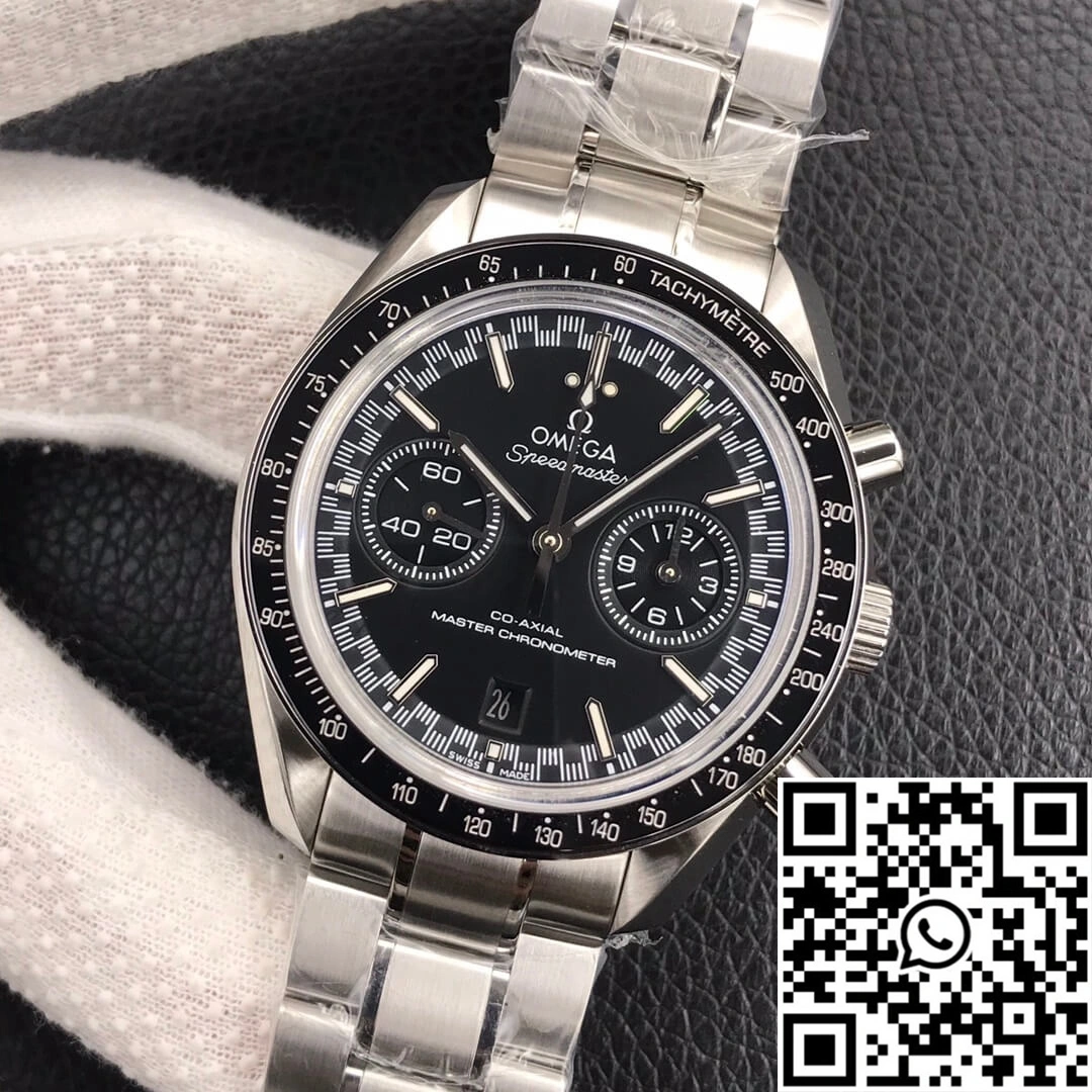 Elegant Omega Speedmaster Racing Chronograph 329.30.44.51.01.001 OM Factory Black Dial 451