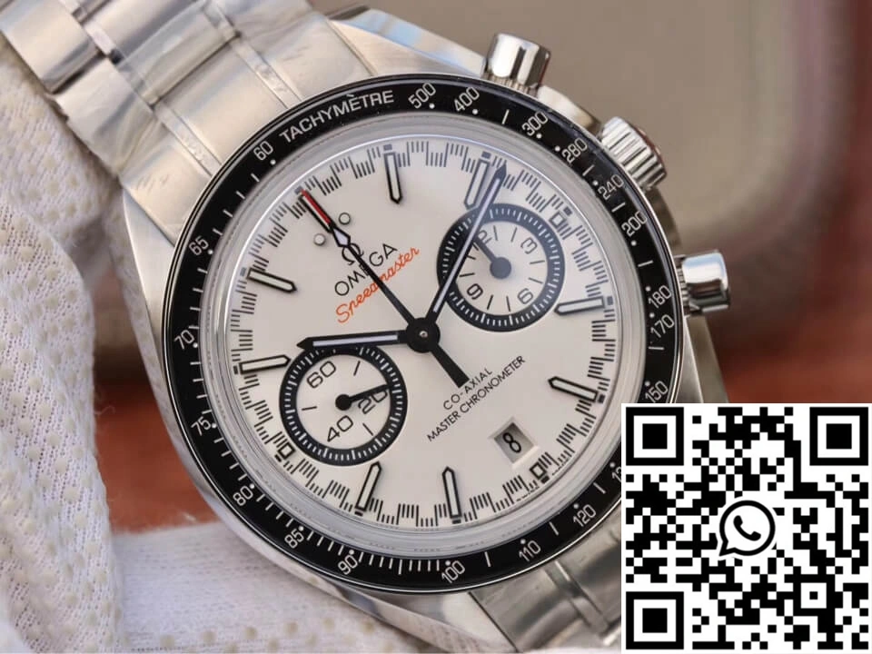Omega Speedmaster Racing Chronograph 329.30.44.51.04.001 OM Factory White Dial WeatherProof 452