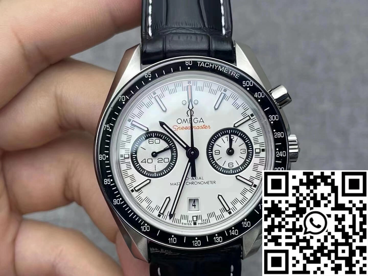 Omega Speedmaster Racing Chronograph 329.33.44.51.04.001 OM Factory White Dial Affordable 459