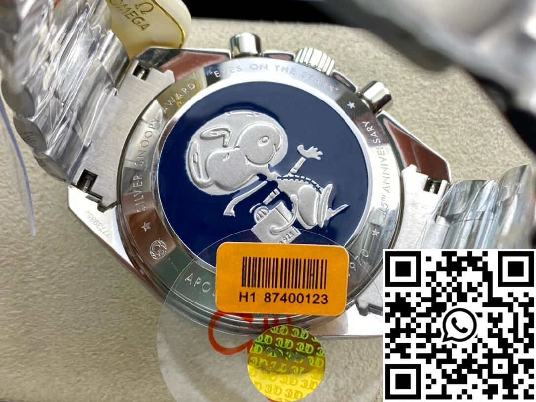 Practical Omega Speedmaster Snoopy Award 311.32.42.30.04.003 OM Factory Stainless Steel Strap 454
