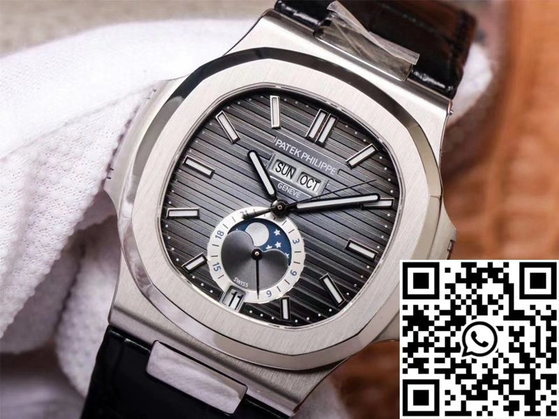 PF Factory Patek Philippe Nautilus 5726A-001 Moonphase Gray Dial NewStyle 563