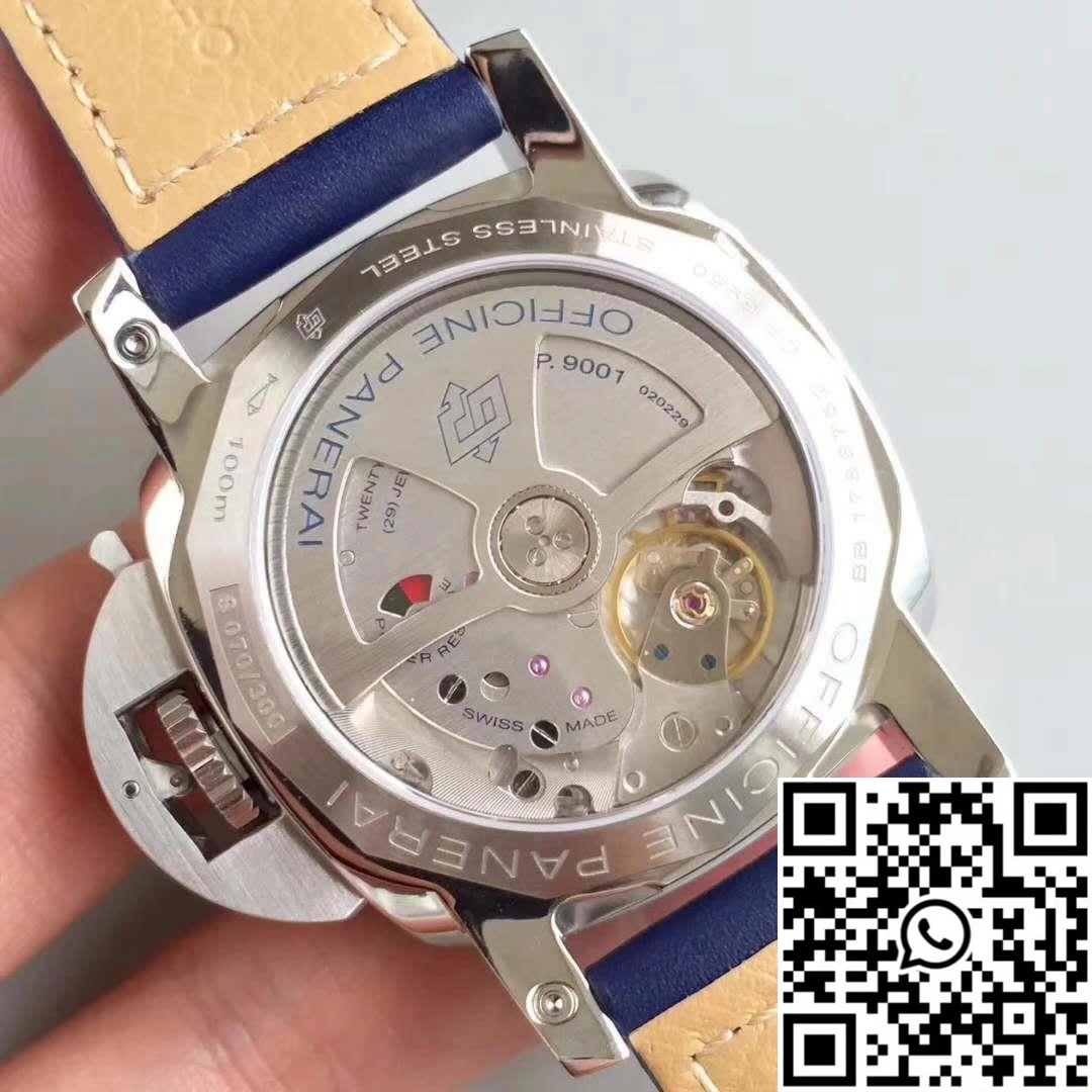 SunProtective Panerai Luminor 1950 3 Days GMT Acciaio PAM688 VS Factory V2 Blue Dial 2237