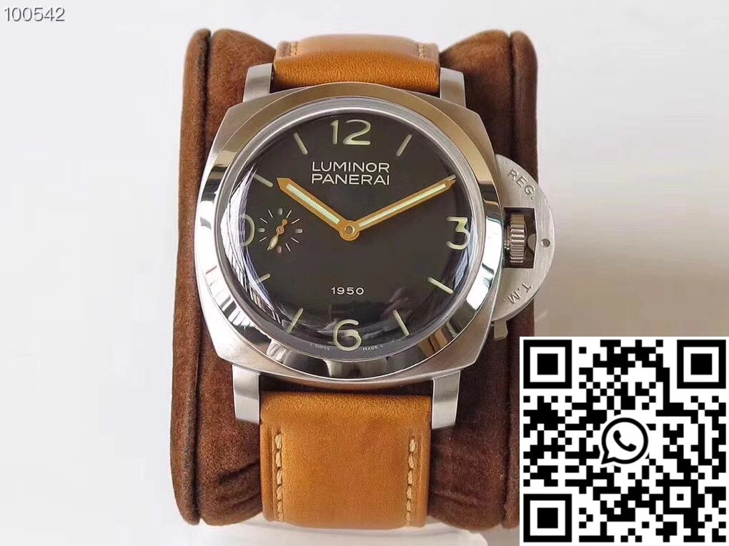 Panerai Luminor 1950 PAM127 ZF Factory Superlumed Black Dial WellDesigned 2248