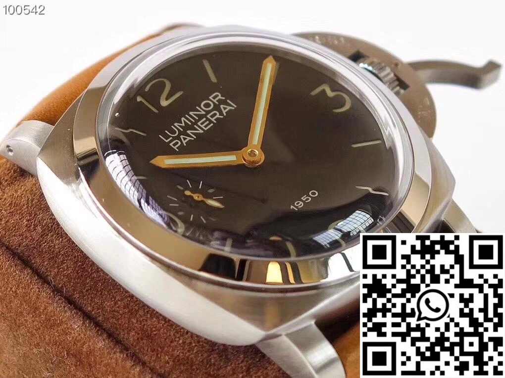 Panerai Luminor 1950 PAM127 ZF Factory Superlumed Black Dial WellDesigned 2248