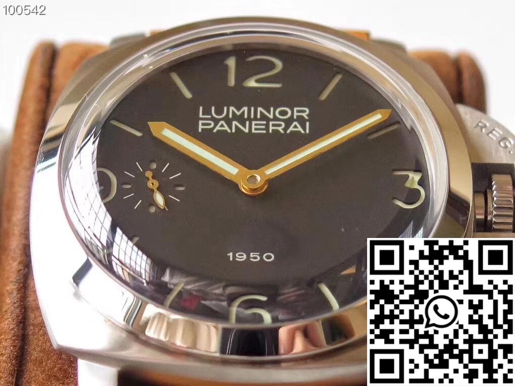 Panerai Luminor 1950 PAM127 ZF Factory Superlumed Black Dial WellDesigned 2248