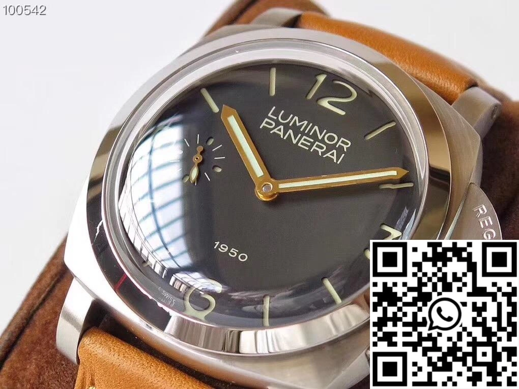 Panerai Luminor 1950 PAM127 ZF Factory Superlumed Black Dial WellDesigned 2248