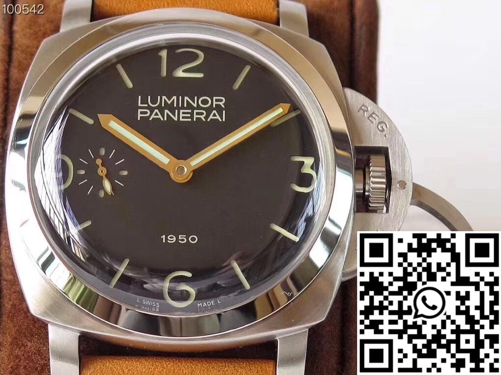 Panerai Luminor 1950 PAM127 ZF Factory Superlumed Black Dial WellDesigned 2248