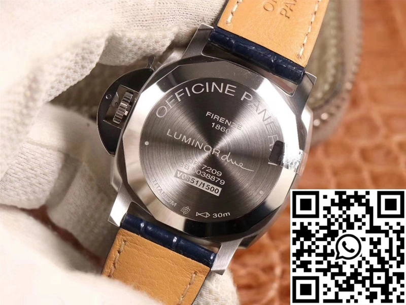 SunProtective Panerai Luminor Due PAM00927 VS Factory Blue Dial 2257